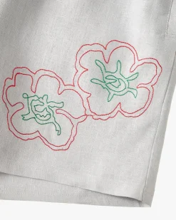 Rose Linen Shorts