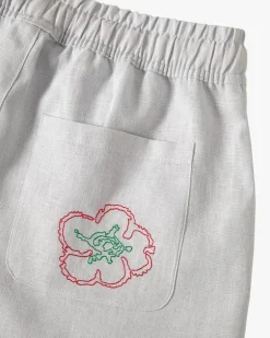 Rose Linen Shorts