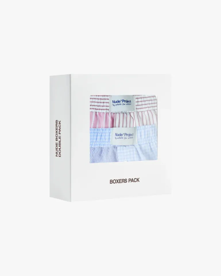 Sleek Stripes Boxers Pwk/Dww 2Xpack