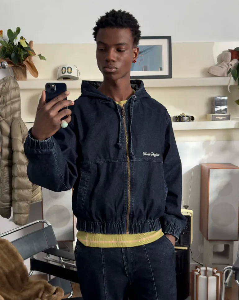 Soft Velvet Denim Jacket