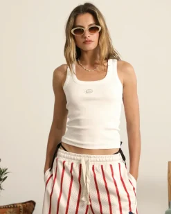 Sophisticated Pleasure Tank Top White