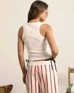 Sophisticated Pleasure Tank Top White