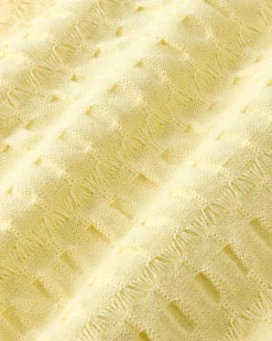 Structure Knit Polo Yellow