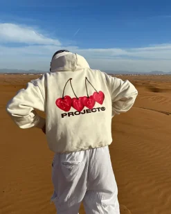 Sudadera Cherry Blanco Crema