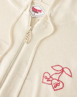 Sudadera Con Capucha Papaya Blanco Crema