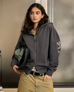 Sudadera Con Cremallera Beast Gris Oscuro