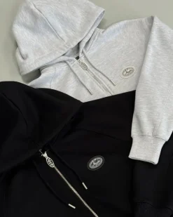 Sudadera Con Cremallera Essentials Negra