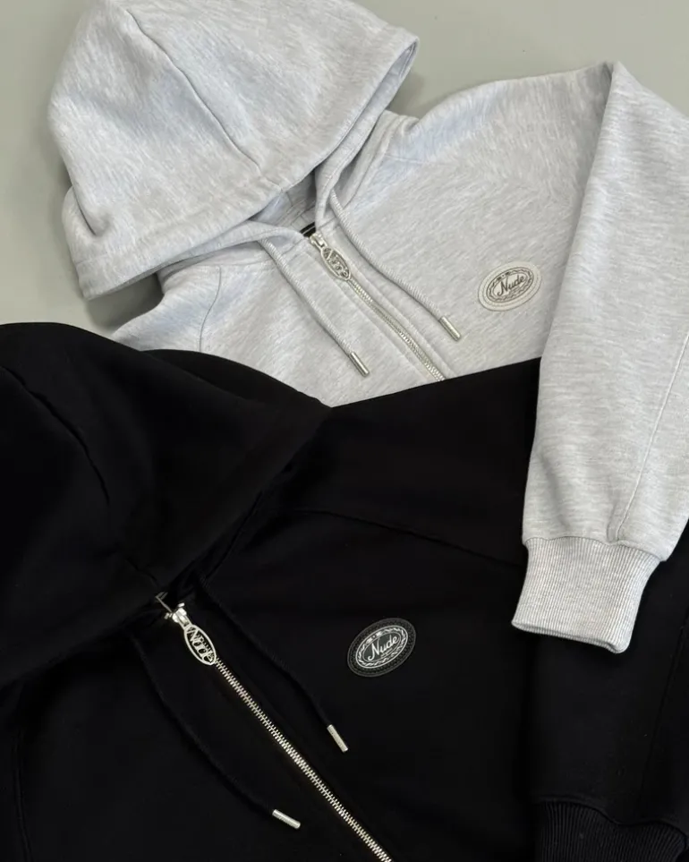 Sudadera Con Cremallera Essentials Negra
