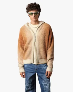 Sudadera Con Cremallera Gradient Marrón