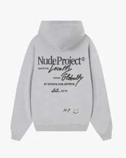 Sudadera Con Cremallera Global Soon Gris