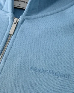 Sudadera Con Cremallera God is a DJ Azul