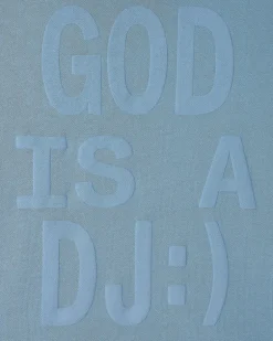 Sudadera Con Cremallera God is a DJ Azul