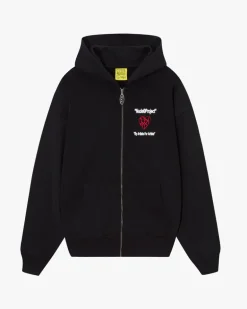 Sudadera Con Cremallera Heartbroken Negra