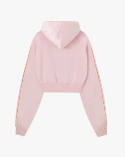 Sudadera Cropped Varsity Rosa