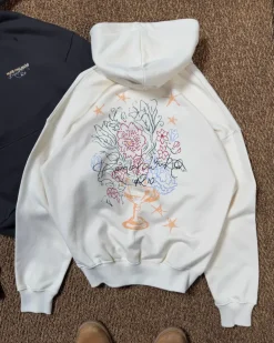 Sudadera Cups Blanco Crema