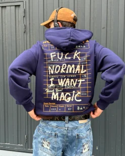 Sudadera Fuck Normal Azul Marino