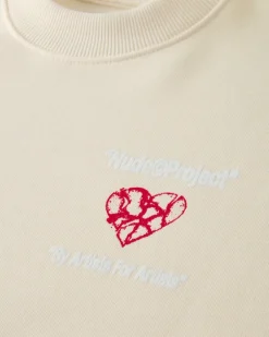 Sudadera Heartbroken Blanco Crema