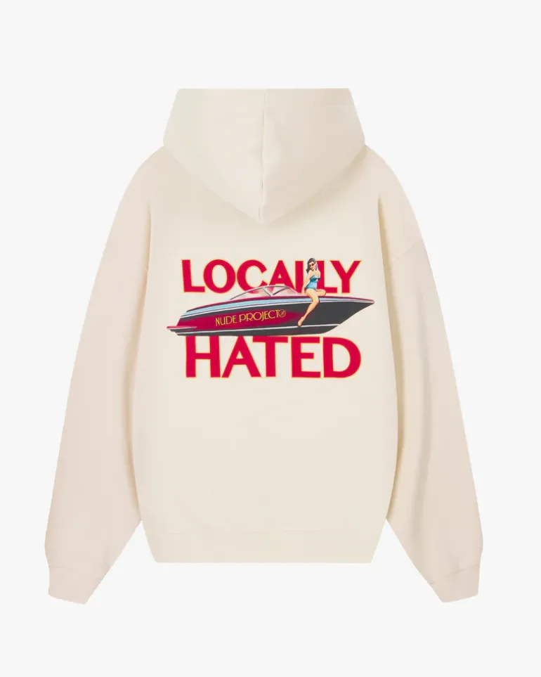Sudadera Locally Hated Blanco Crema
