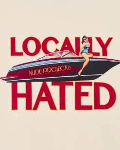 Sudadera Locally Hated Blanco Crema