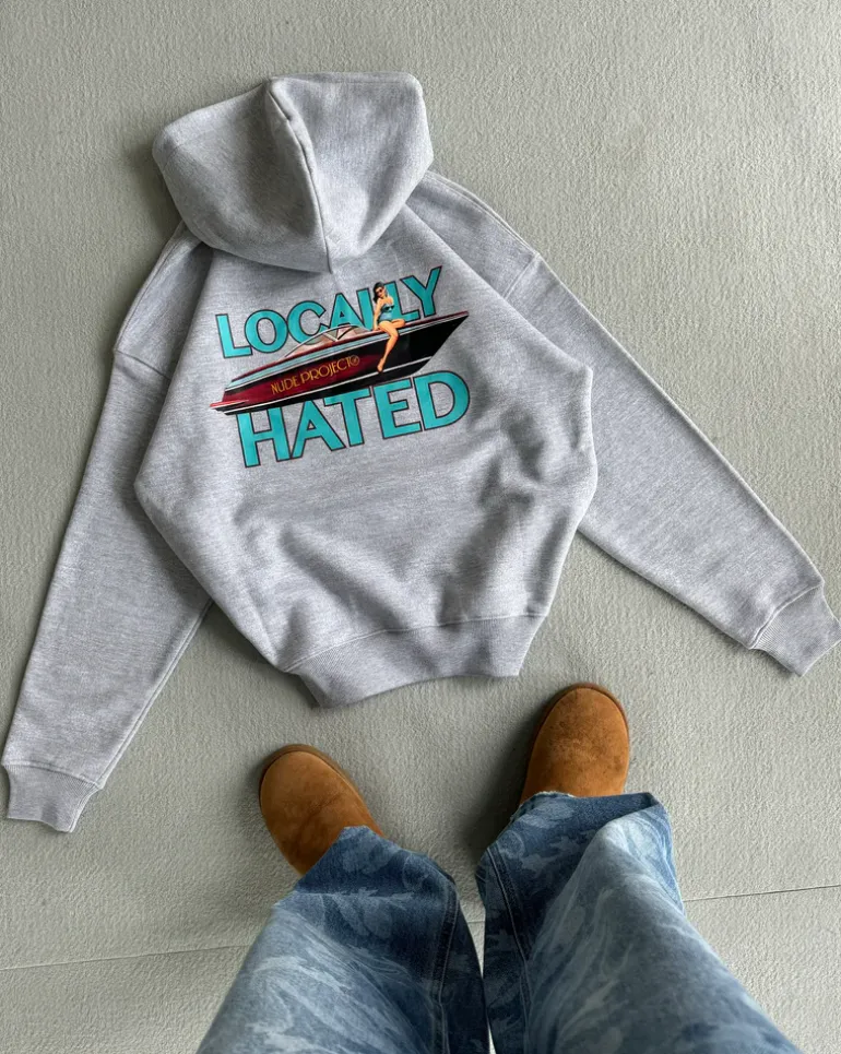 Sudadera Locally Hated Gris