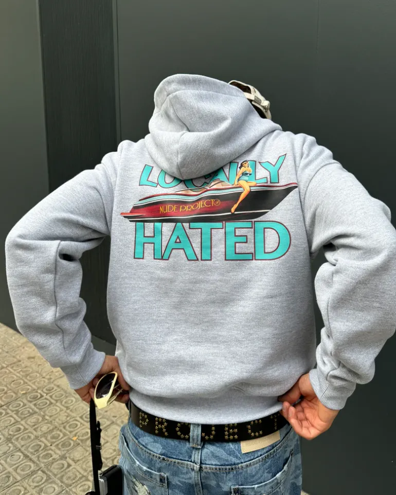 Sudadera Locally Hated Gris