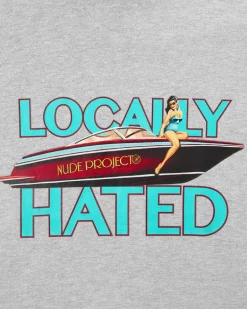 Sudadera Locally Hated Gris