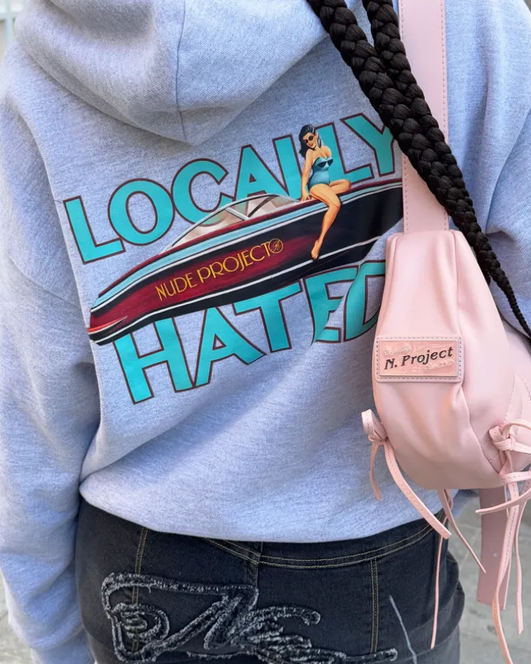 Sudadera Locally Hated Gris