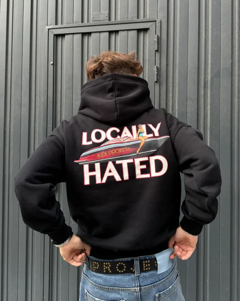 Sudadera Locally Hated Negra
