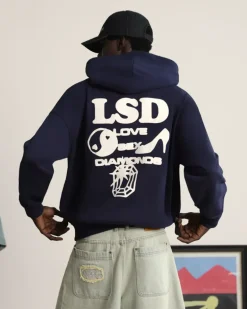 Sudadera Love SD Azul Marino Washed