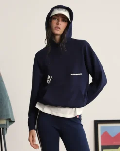 Sudadera Love SD Azul Marino Washed