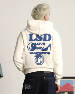 Sudadera Love SD Blanco Crema Washed