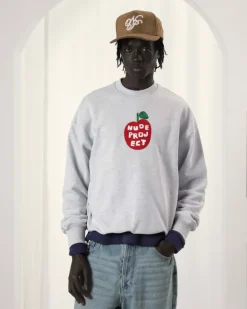 Sudadera Sin Capucha Apple Crew Gris