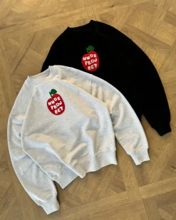 Sudadera Sin Capucha Apple Crew Gris