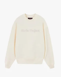 Sudadera Sin Capucha Blanco Crema