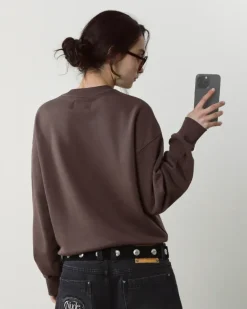 Sudadera Sin Capucha Brun Chocolate