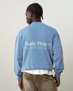 Sudadera Sin Capucha Cult Kid Azul Piedra