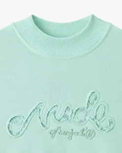Sudadera Sin Capucha Lacy Cropped Verde