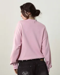 Sudadera Sin Capucha Rosa