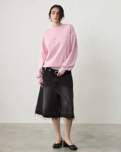 Sudadera Sin Capucha Rosa