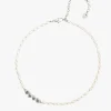 Sweet Pearl Necklace Silver