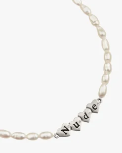 Sweet Pearl Necklace Silver