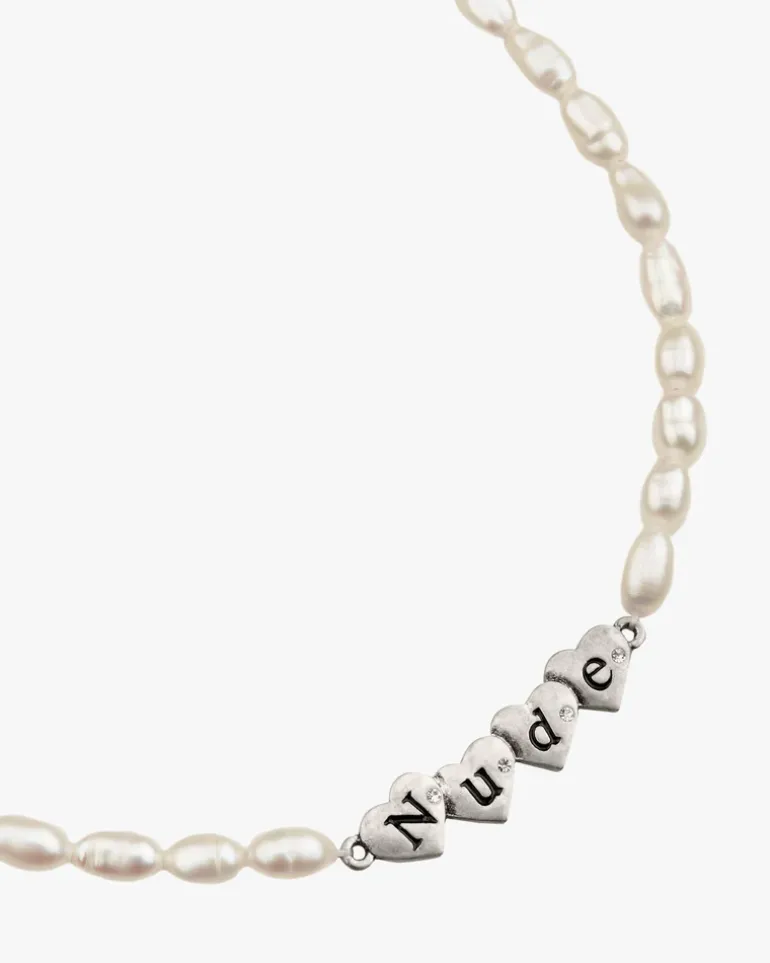 Sweet Pearl Necklace Silver