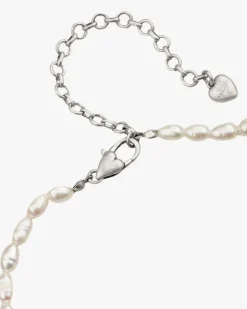 Sweet Pearl Necklace Silver