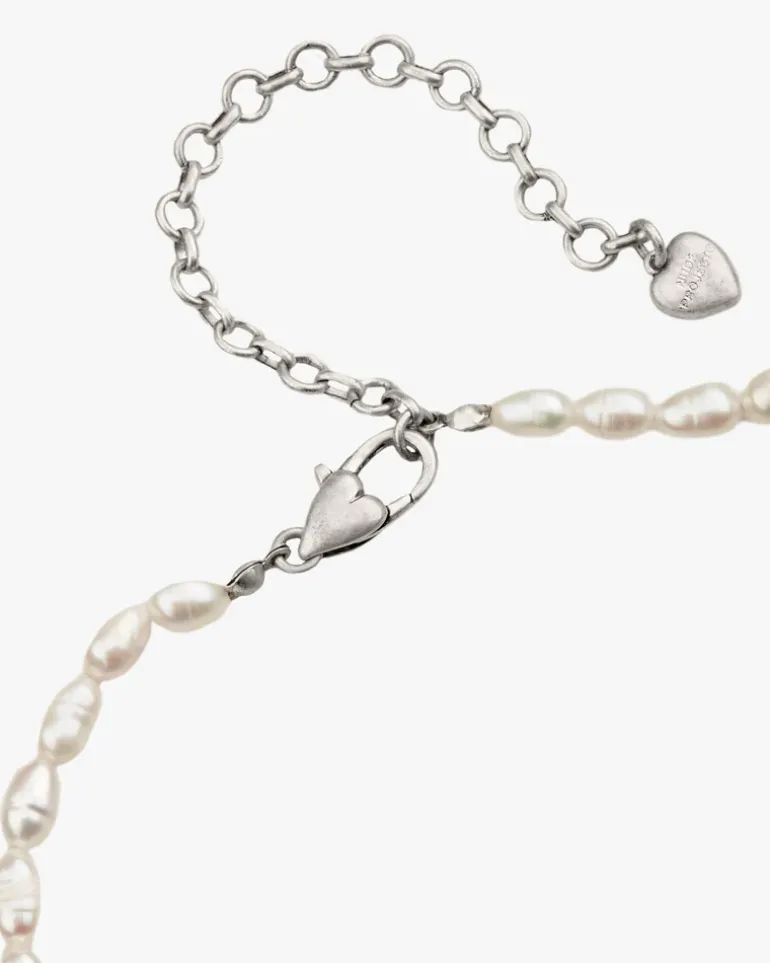 Sweet Pearl Necklace Silver