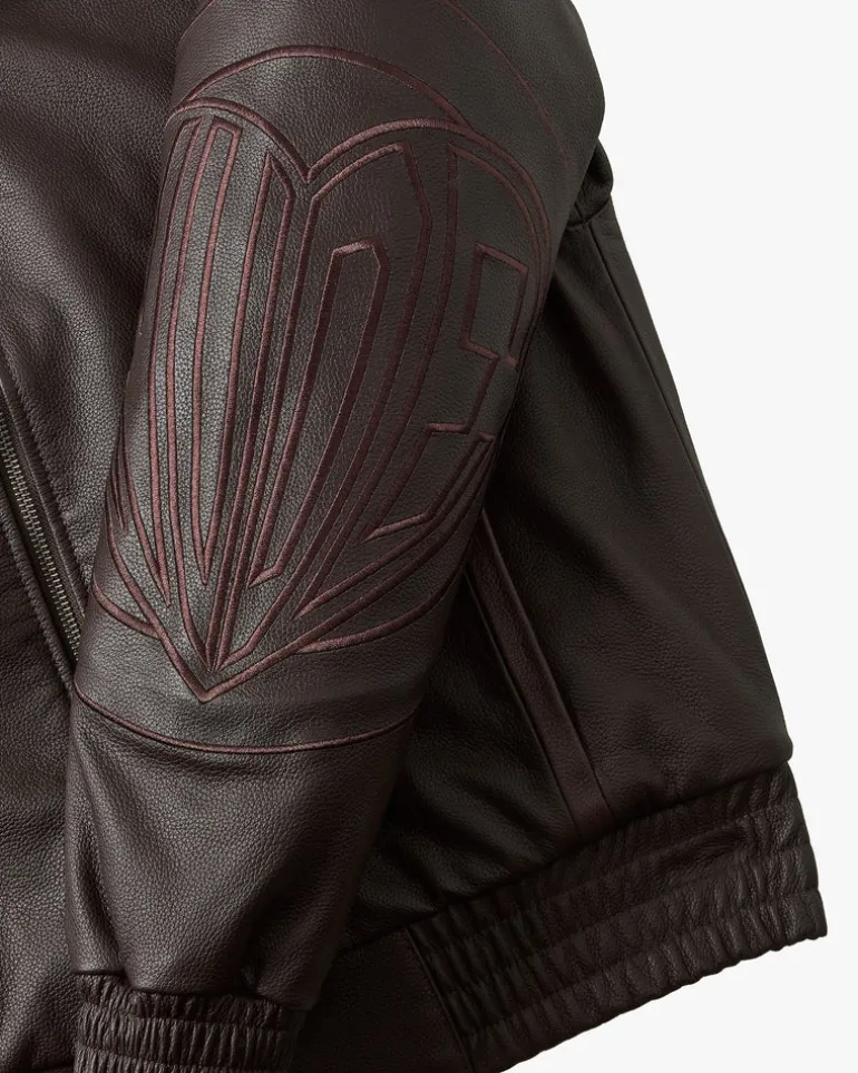 "The" Leather Jacket Marrón