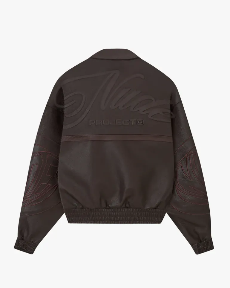 "The" Leather Jacket Marrón