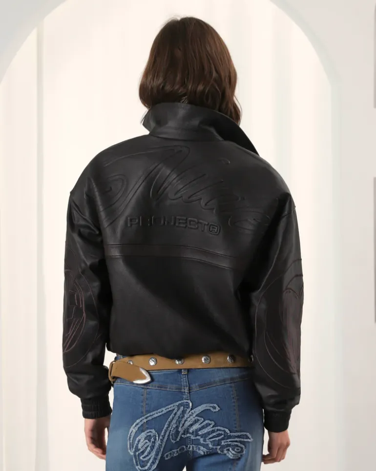 "The" Leather Jacket Marrón