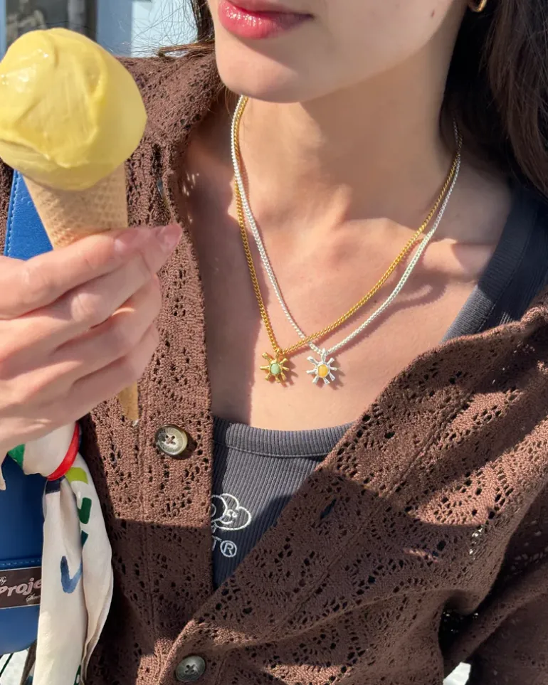 Tropical Necklace Silver