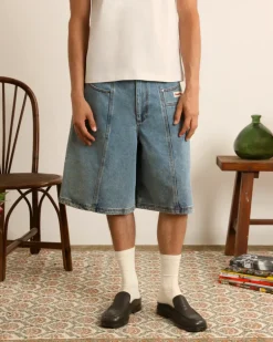 Updown Denim Shorts