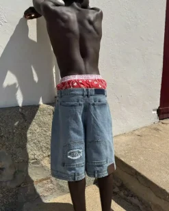 Updown Denim Shorts